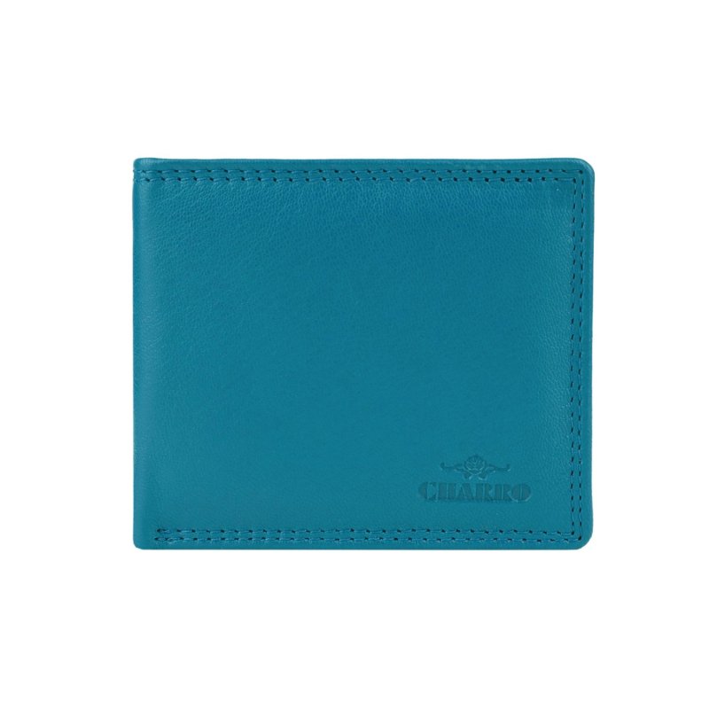 CHARRO MEN'S SLIM LEATHER WALLET CH-555 — logo detail