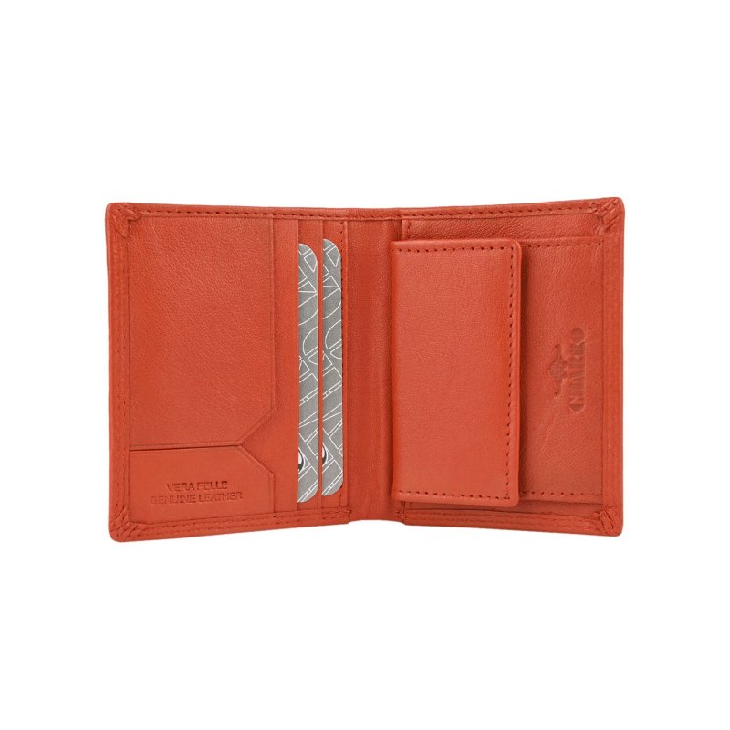 CHARRO BRIEFTASCHE VERTIKAL AUS ECHTLEDER MIT MÜNZFACH CH-15148 — Vorderansicht