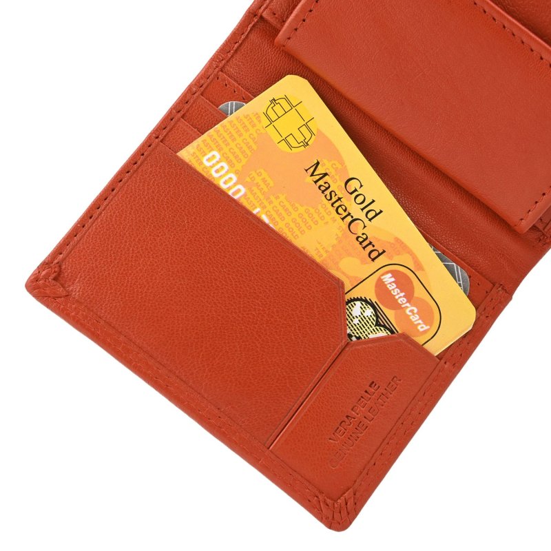 CHARRO PORTEFEUILLE VERTICAL EN CUIR VÉRITABLE AVEC PORTE-MONNAIE CH-15148 — vue arrière