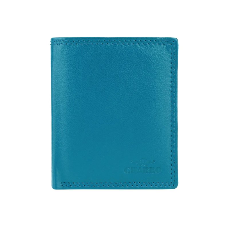 CHARRO PORTEFEUILLE VERTICAL EN CUIR VÉRITABLE AVEC PORTE-MONNAIE CH-15148 — détail logo