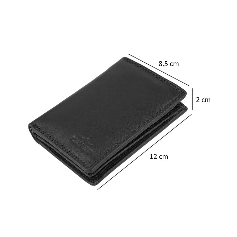 CHARRO VERTICAL LEATHER WALLET, WITHOUT COIN PURSE CH-ZP01 — inside