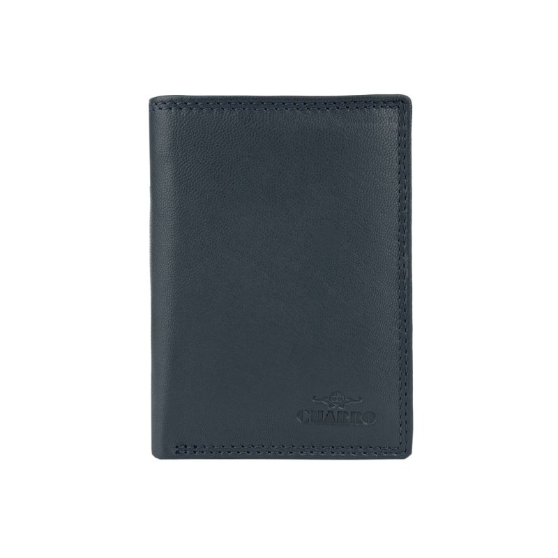 CHARRO PORTEFEUILLE VERTICAL EN CUIR VÉRITABLE, SANS PORTE-MONNAIE CH-ZP01 — vue 8