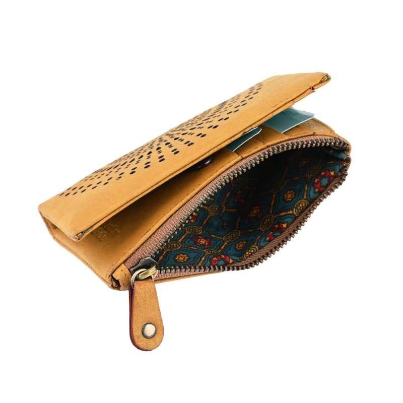 LAURA BIAGIOTTI DAMEN-BRIEFTASCHE ECHTLEDER DURCHBROCHEN LB-ART12 — Rückansicht