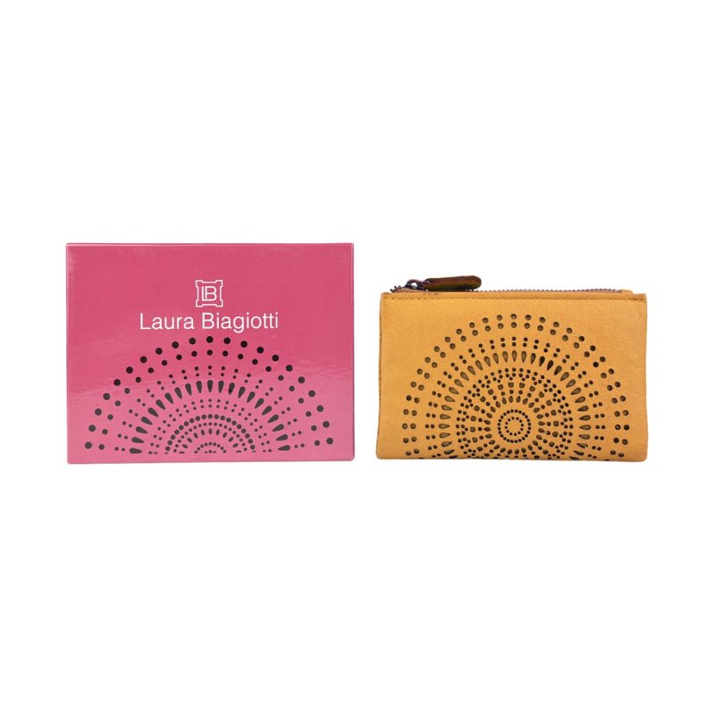 LAURA BIAGIOTTI PORTEFEUILLE FEMME CUIR VÉRITABLE AJOURÉ LB-ART12 — détail