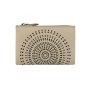LAURA BIAGIOTTI WOMEN'S PERFORATED LEATHER WALLET LB-ART12 — logo detail