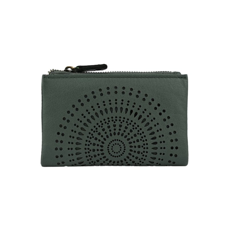 LAURA BIAGIOTTI WOMEN'S PERFORATED LEATHER WALLET LB-ART12 — view 8