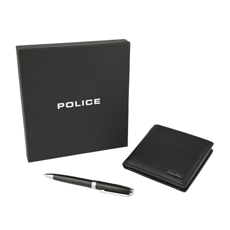 POLICE MEN'S GIFT SET WALLET AND PEN PTL121810681-PT14465606 — back view