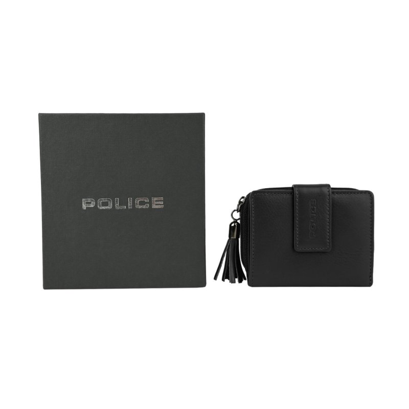 POLICE DAMEN-BRIEFTASCHE ECHTLEDER KLEIN PTL120710663 — Logo-Detail