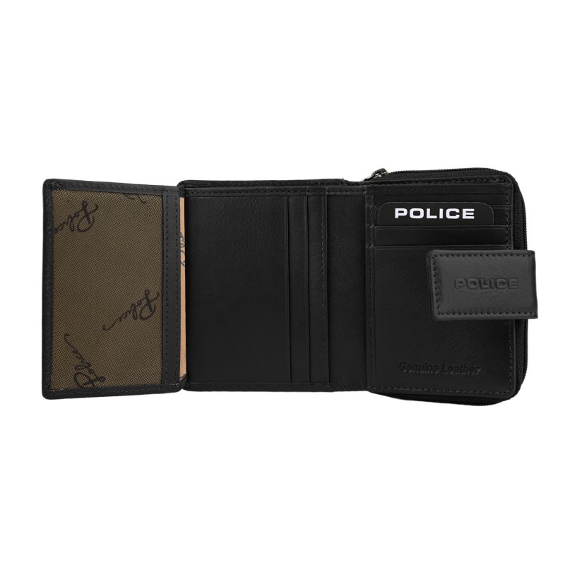 POLICE Women's Small Genuine Leather Wallet PTL120710663 — back view