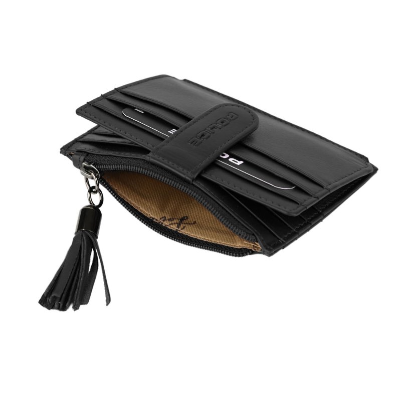 POLICE Women's Small Genuine Leather Wallet Card Holder PTL120710665 — back view