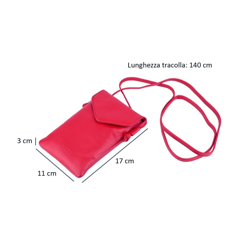 POLICE POCHETTE TÉLÉPHONE À BANDOULIÈRE EN CUIR PTL12075291 — vue 10