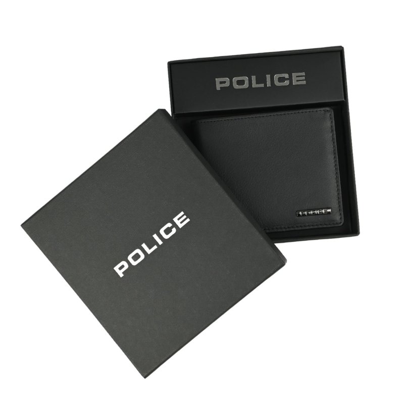 POLICE Men's Genuine Leather Wallet with Coin Pocket PTL121810681 — detail
