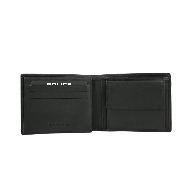 POLICE PORTEFEUILLE HOMME CUIR VÉRITABLE AVEC PORTE-MONNAIE PTL121810683 — vue de face