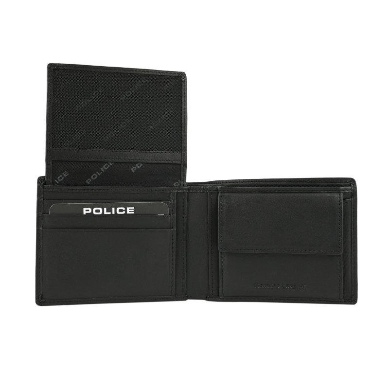 POLICE PORTEFEUILLE HOMME CUIR VÉRITABLE AVEC PORTE-MONNAIE PTL121810683 — vue arrière