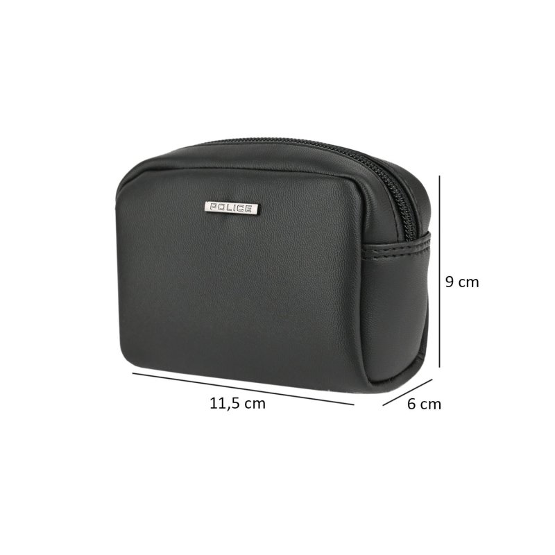 POLICE TROUSSE DE TOILETTE HOMME PETITE EN SIMILICUIR PT7544084 — vue de face