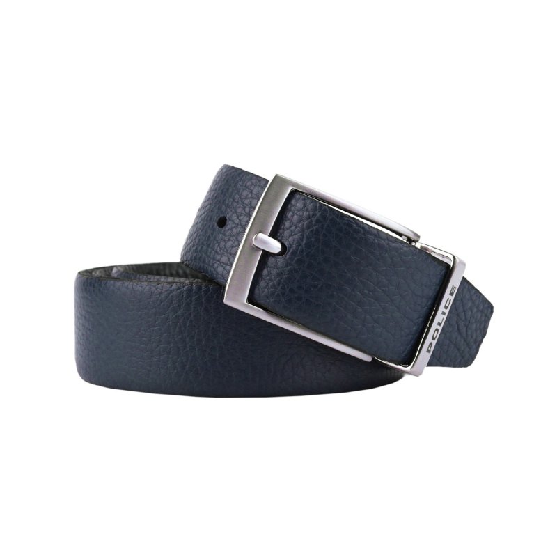 POLICE WENDEGÜRTEL LEDER, MADE IN ITALY 2216 — Vorderansicht