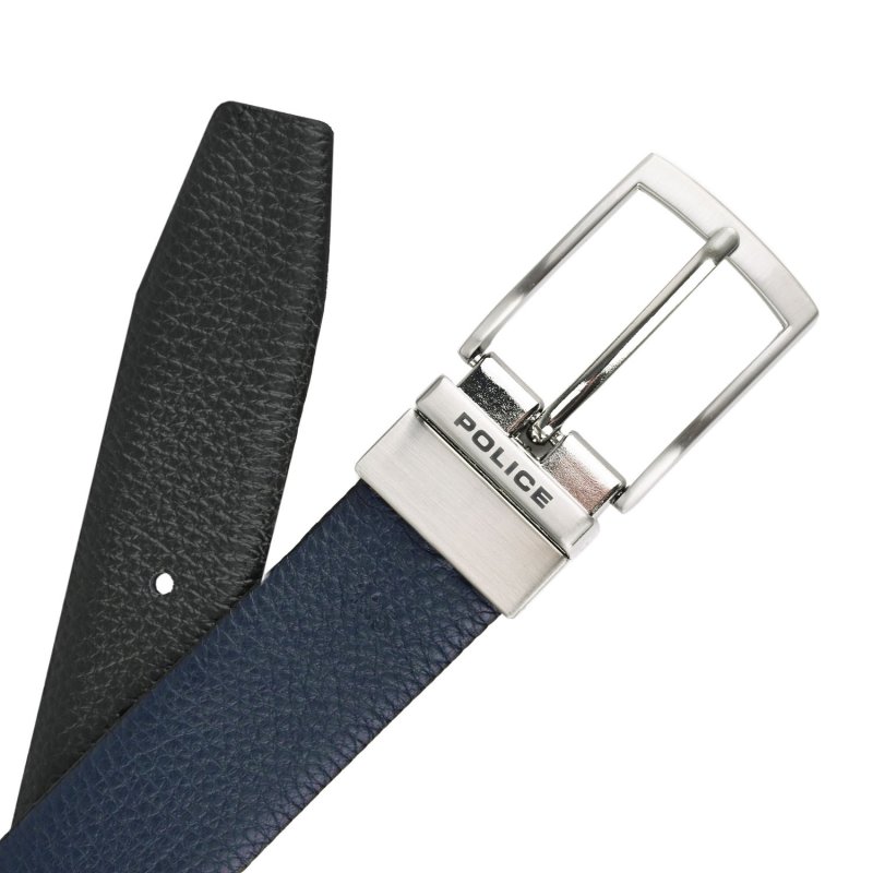 POLICE WENDEGÜRTEL LEDER, MADE IN ITALY 2216 — Detail