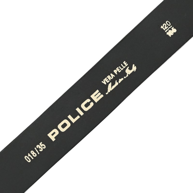 POLICE CINTURÓN PIEL, CON HEBILLA DE ENGANCHE RÁPIDO, MADE IN ITALY POL018 — detalle