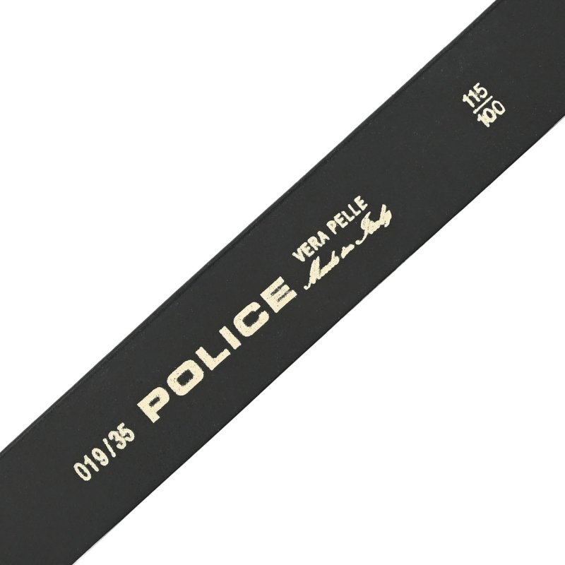 POLICE CEINTURE CUIR, AVEC BOUCLE À DÉGAGEMENT RAPIDE, MADE IN ITALY POL019 — détail