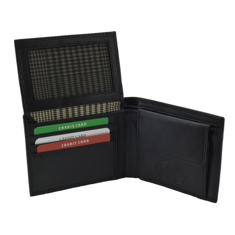 PORTEFEUILLE HOMME CUIR RFID CLASSIQUE 7087 — intérieur