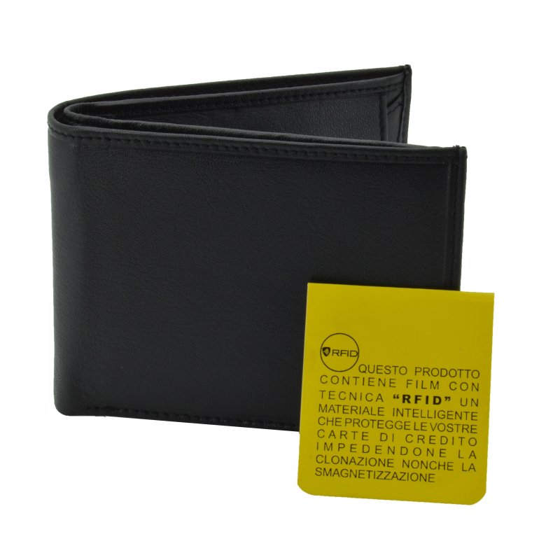 PORTEFEUILLE HOMME CUIR RFID AVEC BOUTON 7093 — vue arrière