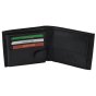 Men's Genuine Leather RFID Wallet with Button 7093