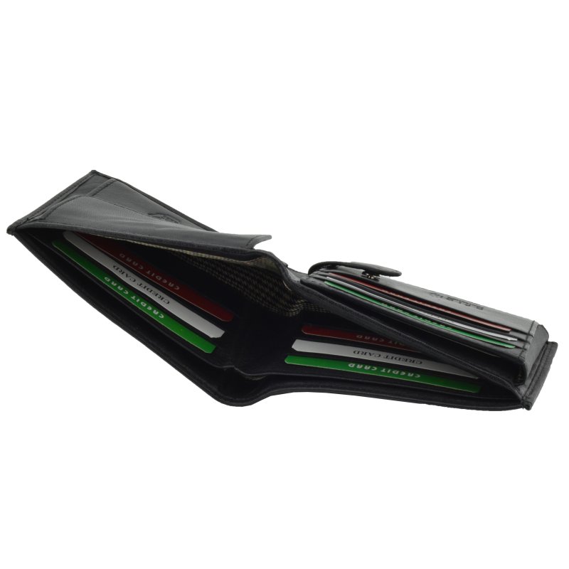 CARTERA HOMBRE PIEL RFID CON BOTÓN 7093 — detalle