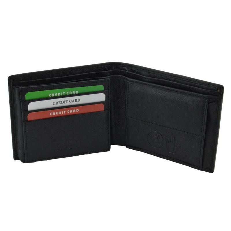 GELDBÖRSE HERREN LEDER RFID KLASSISCH 7085