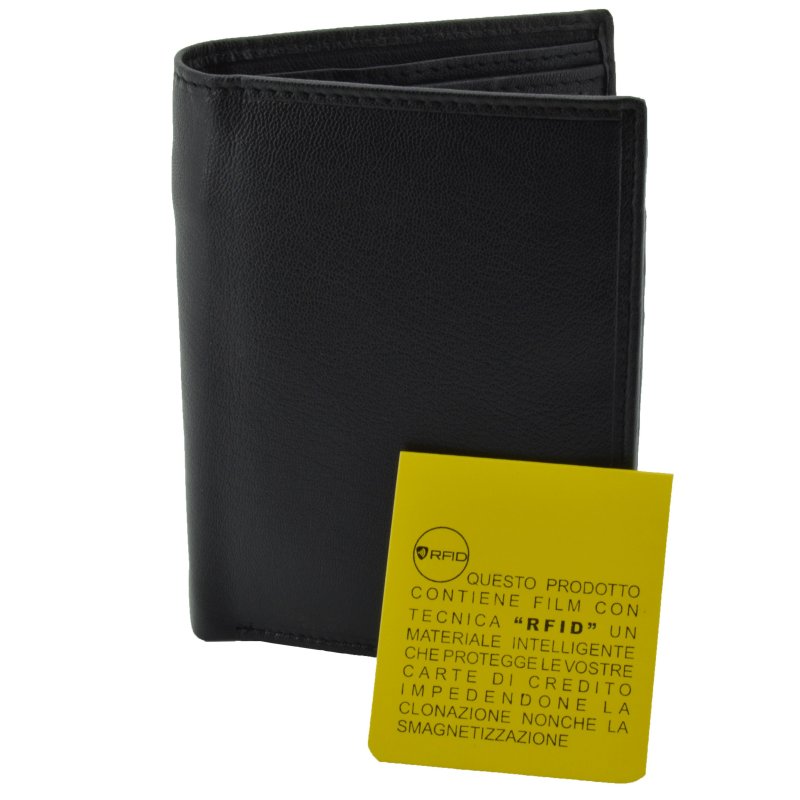 PORTEFEUILLE HOMME CUIR RFID VERTICAL 7086 — vue arrière