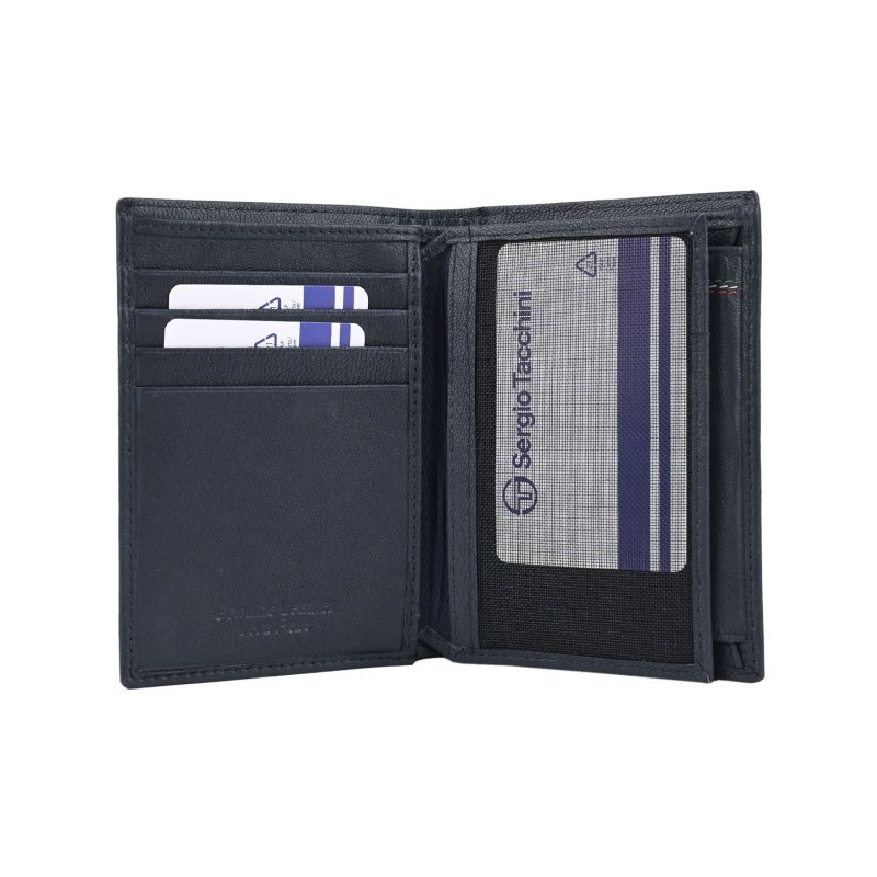 SERGIO TACCHINI Men's Vertical Genuine Leather Wallet K50115P102 — front view