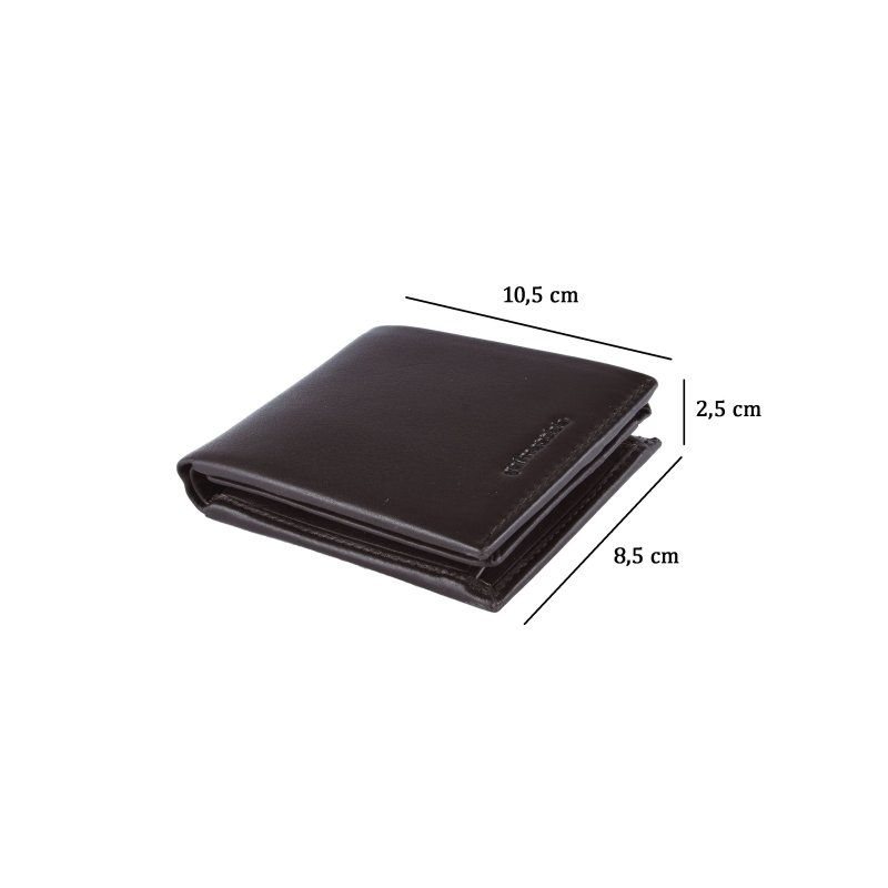GAI MATTIOLO Men's Slim Leather Wallet GM57172.571 — inside