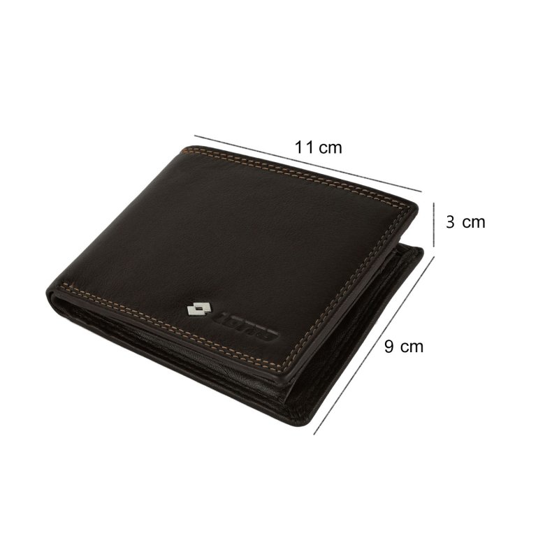 LOTTO Men's Genuine Leather Wallet 985-U7 — inside