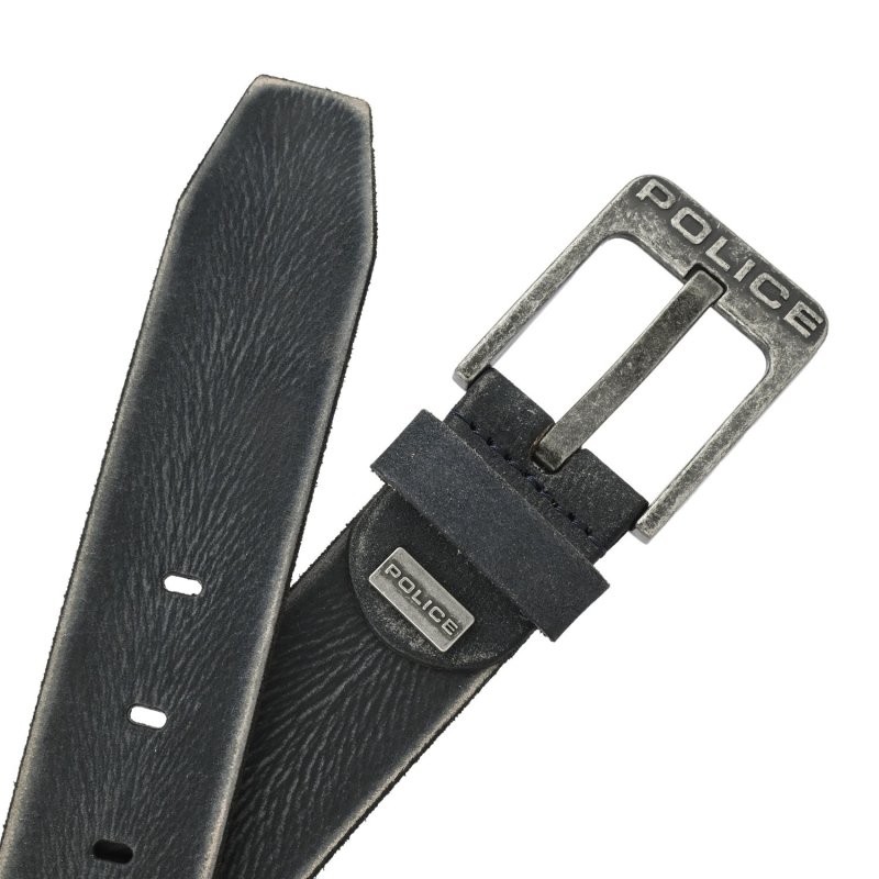 POLICE HERRENGÜRTEL 100 % ECHTES LEDER 947 — Detail