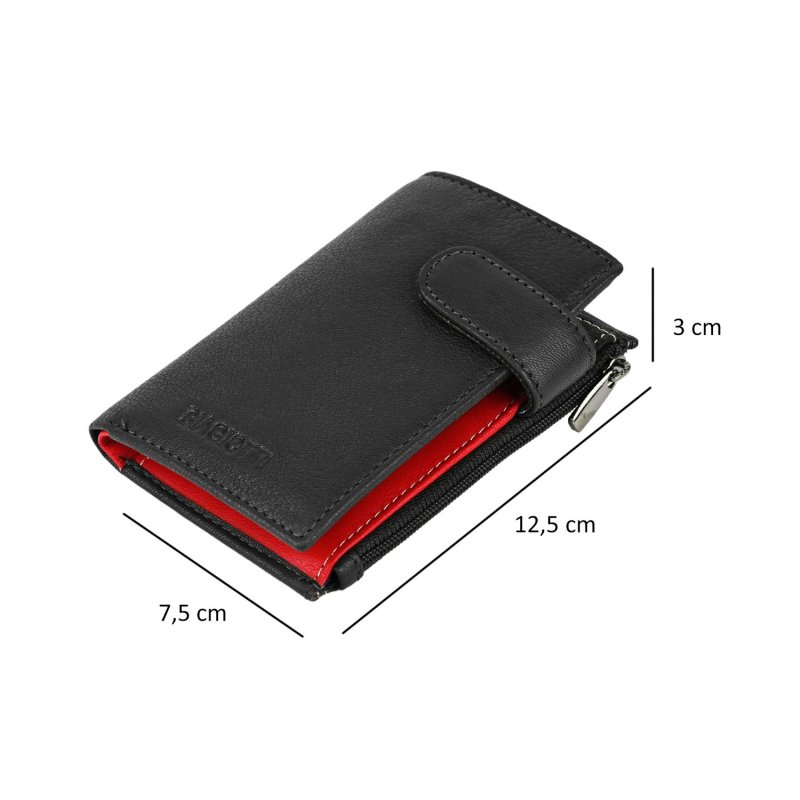 BIAGIOTTI PORTE-CLÉS PORTE-CARTES UNISEXE EN CUIR INTÉRIEUR MULTICOLORE 764-24 — vue arrière