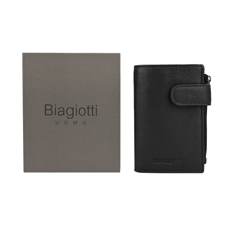 BIAGIOTTI Unisex Genuine Leather Keyring-Card Holder, Multicolor Interior 764-24 — inside