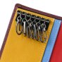 BIAGIOTTI PORTE-CLÉS PORTE-CARTES UNISEXE EN CUIR INTÉRIEUR MULTICOLORE 764-24 — vue 10