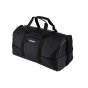 POLICE BLACK FAUX LEATHER UNISEX TRAVEL DUFFLE BAG PTP11383988