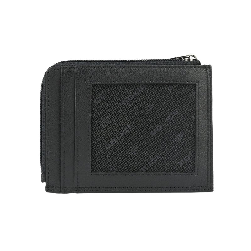 POLICE Men's Genuine Leather Card Holder 142710778 — front view