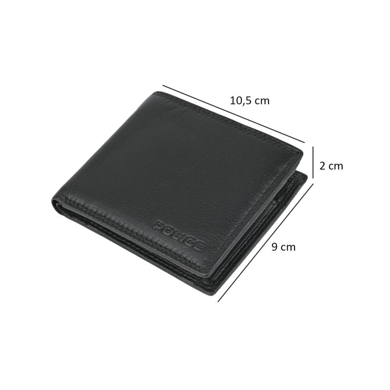POLICE MEN'S SMALL GENUINE LEATHER WALLET 142710791 — back view