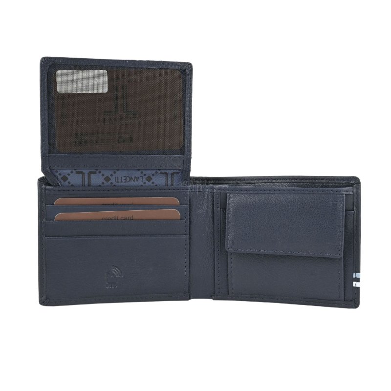LANCETTI PORTEFEUILLE HOMME CUIR VÉRITABLE LL-24S-760-04/44 — détail logo