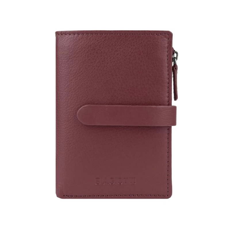 BIAGIOTTI TARJETERO UNISEX DE PIEL AUTÉNTICA INTERIOR MULTICOLOR 764-20 — vista trasera