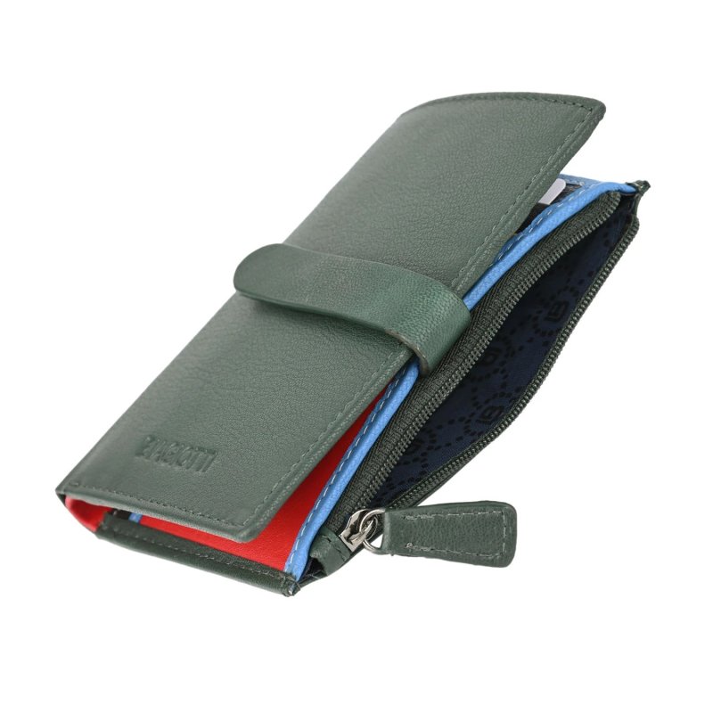 BIAGIOTTI TARJETERO UNISEX DE PIEL AUTÉNTICA INTERIOR MULTICOLOR 764-20 — vista 12