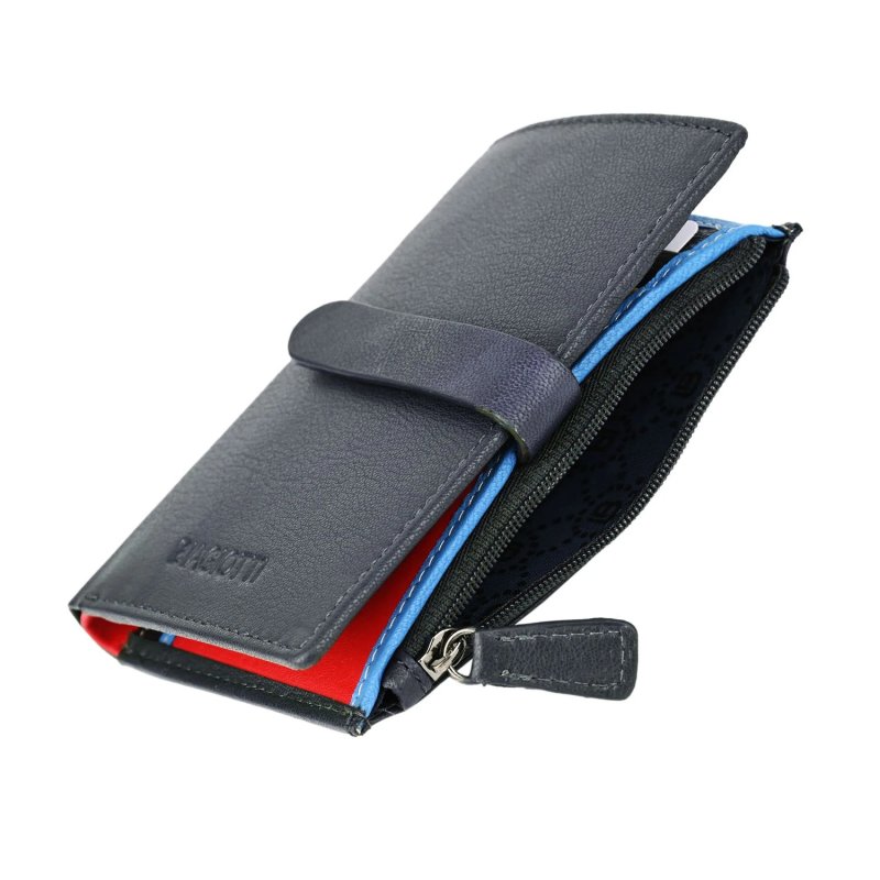 BIAGIOTTI TARJETERO UNISEX DE PIEL AUTÉNTICA INTERIOR MULTICOLOR 764-20 — vista 17