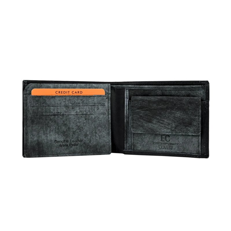EC COVERI PORTEFEUILLE HOMME CUIR VÉRITABLE RANGE1-JEANS-992 ET 292 — vue de face