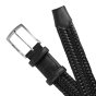 Police Men's Belt Genuine Leather Woven Elastic 1006 — inside