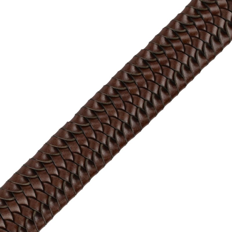 CEINTURE HOMME POLICE CUIR VÉRITABLE TRESSÉ ÉLASTIQUE 1006 — vue 11