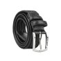 CEINTURE HOMME POLICE CUIR VÉRITABLE TRESSÉ ÉLASTIQUE 1007