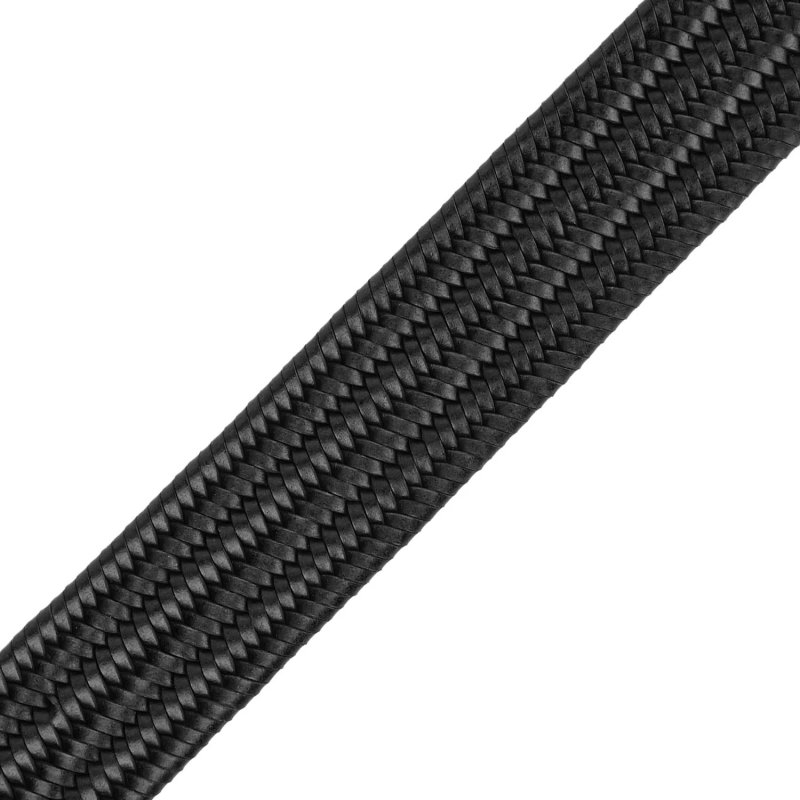 POLICE HERRENGÜRTEL ECHTES LEDER GEFLOCHTEN ELASTISCH 1007 — Detail