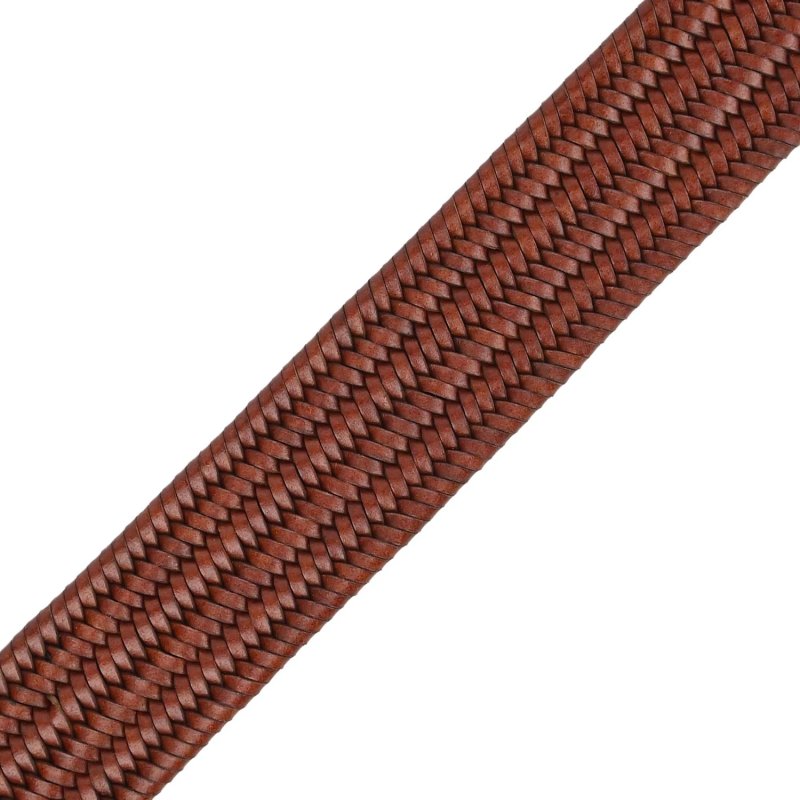 Police Men's Belt Genuine Leather Woven Elastic 1007 — view 10