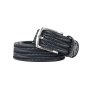 Police Men's Belt Genuine Leather Woven Elastic 1007 — view 17